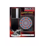 Elektronický terč na šípky Bull's Lightning s kabinetom, hlas: Russ Bray "The Voice"