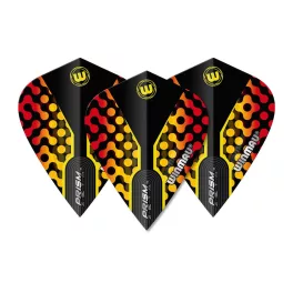 Letky na šípky Winmau Prism Alpha kite, žlté a červené