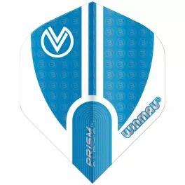 Letky na šípky Winmau Vincent Van Der Voort Prism Alpha modré, biele