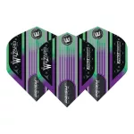 Letky na šípky Winmau Prism Delta Simon Whitlock Wizard, dúhovo-strieborné