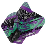 Letky na šípky Winmau Prism Delta Simon Whitlock Wizard, fialovo-strieborné