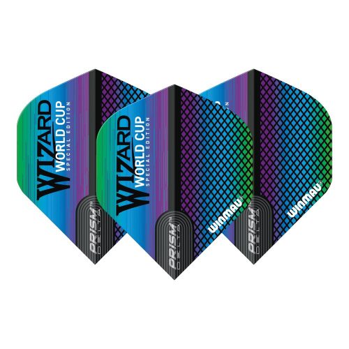 Letky na šípky Winmau Prism Delta Simon Whitlock Wizard, dúhové