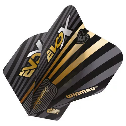 Letky na šípky Winmau Prism Delta MvG Evo-X No2, čierno-zlaté