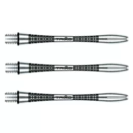Násadky na šípky Winmau Triad Aluminium, čierne dlhé