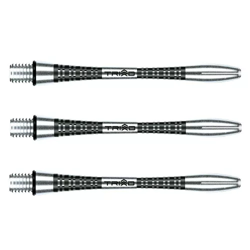 Násadky na šípky Winmau Triad Aluminium, čierne dlhé