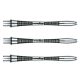 Násadky na šípky Winmau Triad Aluminium, čierne dlhé