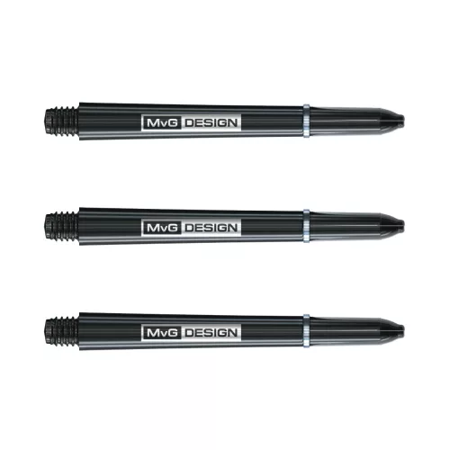 Násadky na šípky Winmau MvG Signature Nylon dlhé, čierne