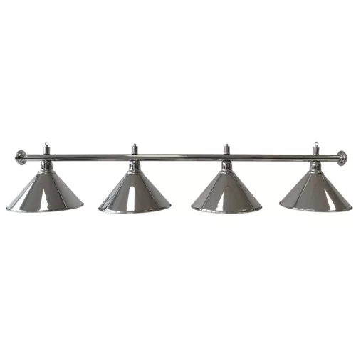 Biliardová lampa Dybior Elegance strieborná 180cm 4 tienidlá