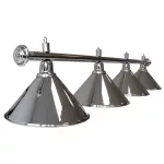 Biliardová lampa Dybior Elegance strieborná 180cm 4 tienidlá