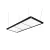 Lampa nad biliardový stôl Dynamic LED Flat čierna, 195 x 70 x 6,5 cm