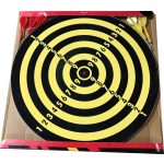 Papierový terč na šípky, žltý
