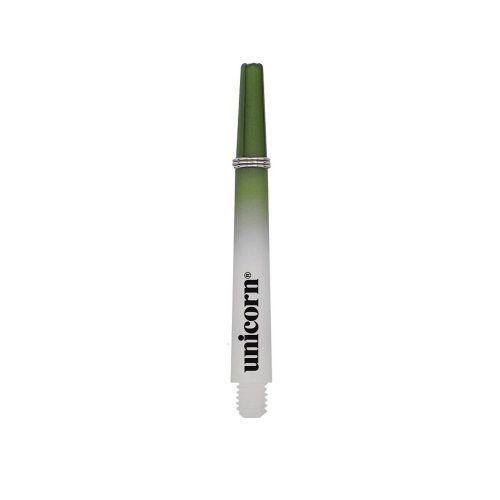 Násadky na šípky Unicorn Gripper3 two-tone-zelené, biele, dlhé