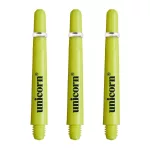 Násadky na šípky Unicorn Gripper4, 41 mm, dlhé, neon žlté