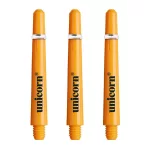 Násadky na šípky Unicorn Gripper 4, 29 mm, extra krátke, neon oranžové