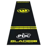 Koberec k terču na šípky Winmau Pro Zone Essential PVC, čierno-žltý