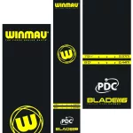 Koberec k terču na šípky Winmau Pro Zone Essential PVC, čierno-žltý