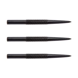 Hroty na šípky Winmau steel špirálové, kovové, čierne 32mm