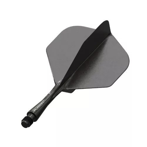 Integrované letky a násadky Winmau Fusion čierne, No2 letky a stredné násadky