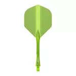 Integrované letky a násadky Winmau Fusion žlté, štandardné letky a dlhé násadky