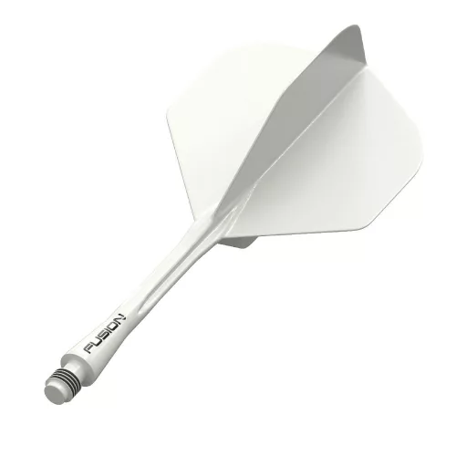 Integrované letky a násadky Winmau Fusion biele, No2 letky a dlhé násadky