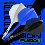 Integrované letky a násadky Winmau Fusion modré, No2 letky a dlhé násadky