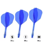 Letky a násadky v jednom Winmau Fusion modré, No6 letky a dlhé násadky