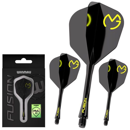 Winmau Fusion MvG Pac Man, No6 letky a krátke násadky