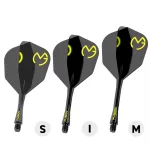 Winmau Fusion MvG Pac Man, No6 letky a stredné násadky