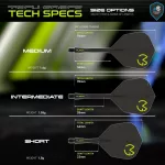 Winmau Fusion MvG Pac Man, No6 letky a stredné násadky