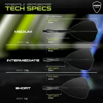 Winmau Fusion čierne, Arrow letky a krátke násadky