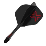 Winmau Fusion Blade X čierne integrované letky No2 a stredné násadky