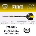 Šípky steel Harrows Chizzy 24g QP 90% wolfram