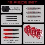 Šípky steel Harrows Damon Heta Series 4 23g Quick Point 90% wolfram
