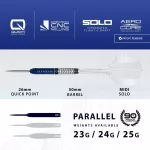 Šípky steel Harrows Geo Parallel 23g Quick Point 90% wolfram