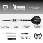Šípky steel Harrows Supergrip Bomb 25g QP 90% wolfram