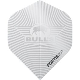 Letky na šípky Bull's Fortis štandardné, biele, 150 mikrónov