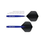 Násadky na šípky Bull's Aviation Aluminium, modré, stredné, 37mm