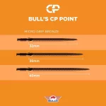 Náhradné hroty Bull's CP micro grip 36mm bronz 3ks