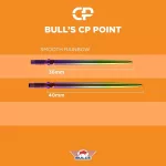 Hroty na šípky Bull's CP hladké 40mm dúhové 3ks
