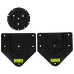 Bull's NL držiak na terč, čierny plast, s vodováhou