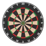 Číselník Bull's na sisalové terče zlatý, strieborný a biely - 3ks