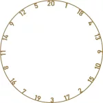 Číselník Bull's na sisalové terče matné farby - 5ks