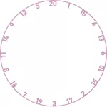 Číselník Bull's na sisalové terče matné farby - 5ks