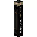 Koberec pred terč Bulls Advantage s odhodovou lištou, 300x85 cm, čierno-zlatý