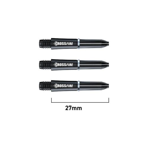 Násadky na šípky extra krátke Red Dragon Crossfire karbonové, 27mm