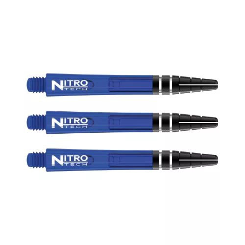 Násadky na šípky Red Dragon Nitrotech plastové modré, dlhé