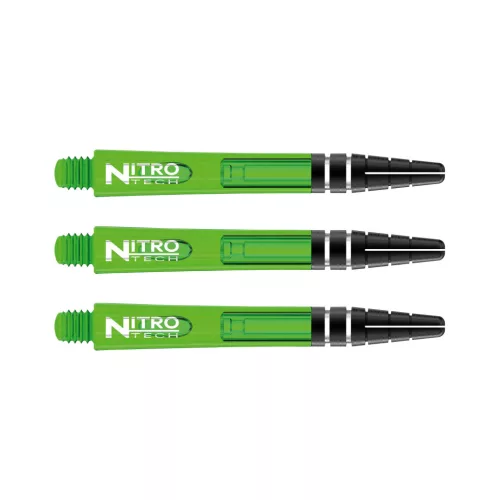 Násadky na šípky Red Dragon Nitrotech plastové zelené, dlhé
