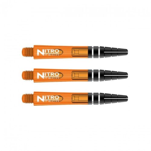 Násadky na šípky Red Dragon Nitrotech plastové oranžové, krátke