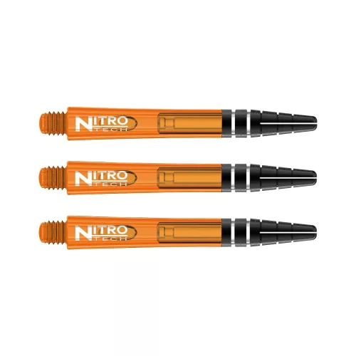 Násadky na šípky Red Dragon Nitrotech plastové oranžové, dlhé