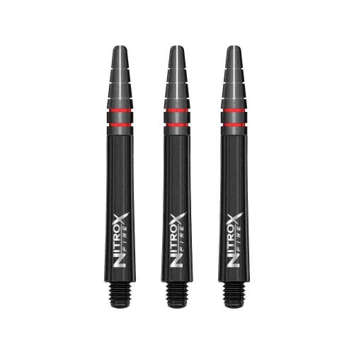 Násadky na šípky Red Dragon Nitro XFire čierne, dlhé 42mm